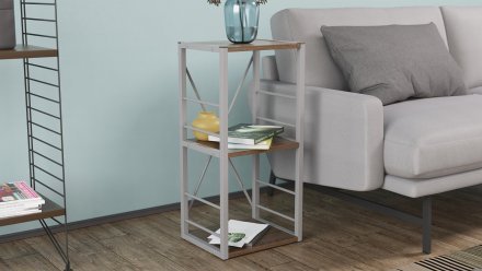 Етажерка 3/34 Ferrum-decor Серії Конект 73x34x28 сірий ДСП Дуб Сонома 16мм (FRD-104304) Етажерка 3/34 Ferrum-decor Серії Конект 73x34x28 сірий ДСП Дуб Сонома 16мм (FRD-104304)