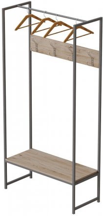 Вішалка модульна підлогова Ferrum-decor Треліс 12 180x90x38 сірий ДСП Дуб Сан-Марино 16мм (FRD-104320) Вішалка модульна підлогова Ferrum-decor Треліс 12 180x90x38 сірий ДСП Дуб Сан-Марино 16мм (FRD-104320)