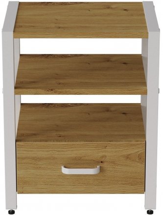Тумба універсальна Ferrum-decor Вів'єн 1/1 50x41x40 білий ДСП Дуб Артизан 16мм (FRD-104147) Тумба універсальна Ferrum-decor Вів'єн 1/1 50x41x40 білий ДСП Дуб Артизан 16мм (FRD-104147)