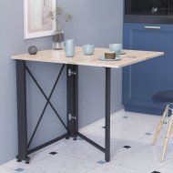 Стіл-книжка трансформер Оріон 1 Ferrum-decor 750x810x730 Чорний метал ДСП Дуб Сан-Марино 16 мм (FRD-104598) Стіл-книжка трансформер Оріон 1 Ferrum-decor 750x810x730 Чорний метал ДСП Дуб Сан-Марино 16 мм (FRD-104598)