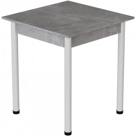 Стіл кухонний Ferrum-decor Агата 75x70x70 Білий ДСП Бетон 16мм (FRD-105555) Стіл кухонний Ferrum-decor Агата 75x70x70 Білий ДСП Бетон 16мм (FRD-105555)