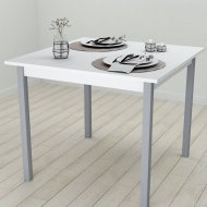 Стіл кухонний Ferrum-decor Дієго 75x90x90 Сірий ДСП Біле 16мм (FRD-106314)