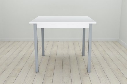 Стіл кухонний Ferrum-decor Дієго 75x90x90 Сірий ДСП Біле 16мм (FRD-106314)