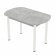 Стіл обідній розсувний Неман БРУНО Бетон/Хром (NEM-121094) Стіл обідній розсувний Неман БРУНО Бетон/Хром (NEM-121094)