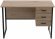 Комп'ютерний стіл Ferrum-decor Гаррі 75x140x60 чорний ДСП Дуб Сан-Марино 32мм (FRD-103549)