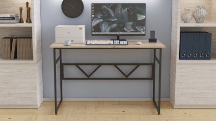 Комп'ютерний стіл Ferrum-decor Раян 75x100x60 чорний ДСП Дуб Сан-Марино 16мм (FRD-103674) Комп'ютерний стіл Ferrum-decor Раян 75x100x60 чорний ДСП Дуб Сан-Марино 16мм (FRD-103674)