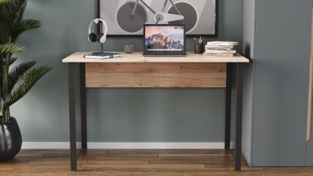 Комп'ютерний стіл Ferrum-decor Курт 75x100x70 чорний ДСП Дуб Сан-Марино 16мм (FRD-103929) Комп'ютерний стіл Ferrum-decor Курт 75x100x70 чорний ДСП Дуб Сан-Марино 16мм (FRD-103929)