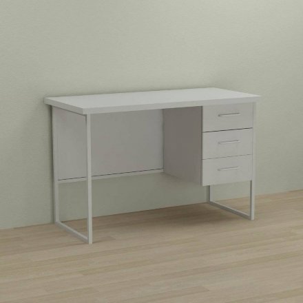 Письмовий стіл Ferrum-decor Гаррі 76x120x60 білий ДСП Біле 32мм (FRD-104055) Письмовий стіл Ferrum-decor Гаррі 76x120x60 білий ДСП Біле 32мм (FRD-104055)