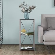 Етажерка 3/34 Ferrum-decor Серії Конект 73x34x28 сірий ДСП Сосна Кембра 16мм (FRD-104306)