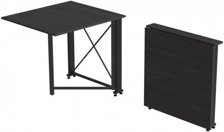 Стіл-книга трансформер Оріон 1 Ferrum-decor 750x810x730 Чорний метал ДСП Сосна Кембра 16 мм (FRD-104599)