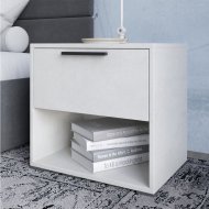 Тумба приліжкова LION Краш з висувною шухлядою Бетон style (LION-044127) Тумба приліжкова LION Краш з висувною шухлядою Бетон style (LION-044127)