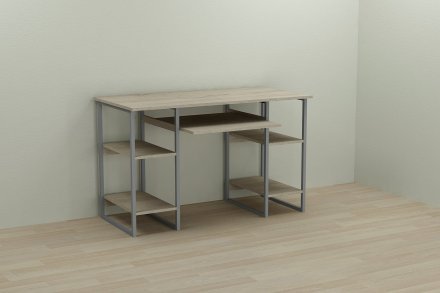 Письмовий стіл Ferrum-decor Тім 75x140x70 сірий ДСП Дуб Сонома 16мм (FRD-101898) Письмовий стіл Ferrum-decor Тім 75x140x70 сірий ДСП Дуб Сонома 16мм (FRD-101898)