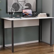 Письмовий стіл Ferrum-decor Курт 75x140x70 чорний ДСП Біле 16мм (FRD-102037)