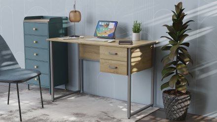 Письмовий стіл Ferrum-decor Дакота 75x120x60 сірий ДСП Дуб Сонома 16мм (FRD-102311) Письмовий стіл Ferrum-decor Дакота 75x120x60 сірий ДСП Дуб Сонома 16мм (FRD-102311)
