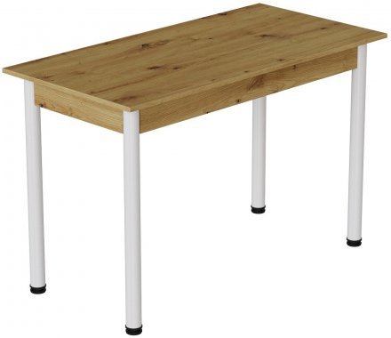 Стіл кухонний Ferrum-decor Беніта 75x120x80 Білий ДСП Дуб Артизан 16мм (FRD-105699) Стіл кухонний Ferrum-decor Беніта 75x120x80 Білий ДСП Дуб Артизан 16мм (FRD-105699)