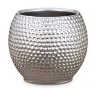 Кашпо для квітів Mercury кераміка 15" сріблястий 62220