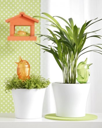 Декоративна ємність для води Пташка розмір М синя 45552