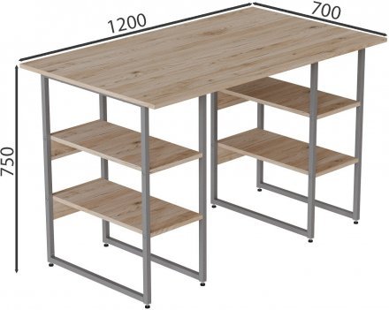 Комп'ютерний стіл Ferrum-decor Карен 75x120x70 сірий ДСП Дуб Сан-Марино 32мм (FRD-102446) Комп'ютерний стіл Ferrum-decor Карен 75x120x70 сірий ДСП Дуб Сан-Марино 32мм (FRD-102446)