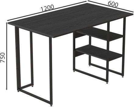 Комп'ютерний стіл Ferrum-decor Кевін 75x120x60 чорний ДСП Сосна Кембра 16мм (FRD-103803) Комп'ютерний стіл Ferrum-decor Кевін 75x120x60 чорний ДСП Сосна Кембра 16мм (FRD-103803)