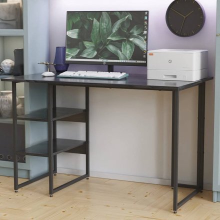 Комп'ютерний стіл Ferrum-decor Кевін 75x120x60 чорний ДСП Сосна Кембра 16мм (FRD-103803) Комп'ютерний стіл Ferrum-decor Кевін 75x120x60 чорний ДСП Сосна Кембра 16мм (FRD-103803)