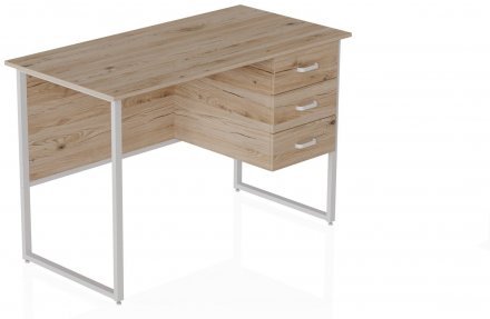 Комп'ютерний стіл Ferrum-decor Гаррі 75x120x60 білий ДСП Дуб Сан-Марино 32мм (FRD-104058) Комп'ютерний стіл Ferrum-decor Гаррі 75x120x60 білий ДСП Дуб Сан-Марино 32мм (FRD-104058)