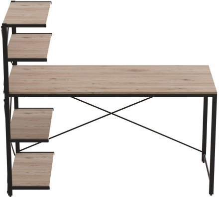 Комп'ютерний стіл Ferrum-decor Джек 75x120x60 Чорний ДСП Дуб Сан-Марино (FRD-104380)