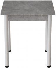 Стіл кухонний Ferrum-decor Агата 75x80x80 Білий ДСП Бетон 16мм (FRD-105558) Стіл кухонний Ferrum-decor Агата 75x80x80 Білий ДСП Бетон 16мм (FRD-105558)