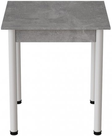 Стіл кухонний Ferrum-decor Агата 75x80x80 Білий ДСП Бетон 16мм (FRD-105558)