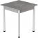 Стіл кухонний Ferrum-decor Агата 75x80x80 Білий ДСП Бетон 16мм (FRD-105558)