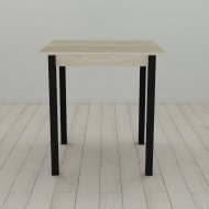 Стіл кухонний Ferrum-decor Дієго 75x90x90 Чорний ДСП Сонома 16мм (FRD-106318)