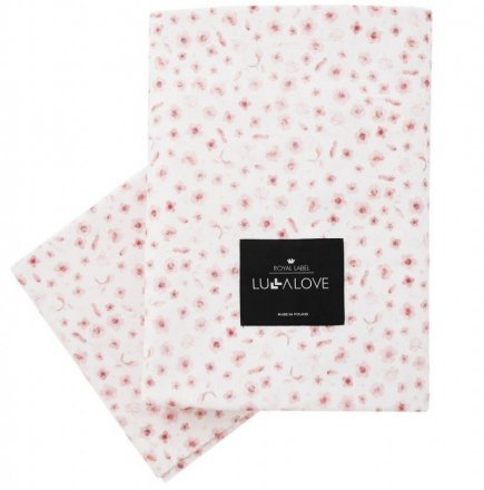 Дитяча постіль наволочка та підковдра Pink Flowers lullalove-1403