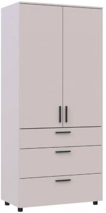 Шафа для одягу Doros Торн Кашемір 2 ДСП/3Ш (штанга) 90х51.6х200 (DRS-012029)
