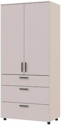 Шафа для одягу Doros Торн Кашемір 2 ДСП/3Ш (штанга) 90х51.6х200 (DRS-012029)