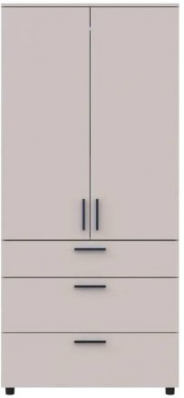 Шафа для одягу Doros Торн Кашемір 2 ДСП/3Ш (штанга) 90х51.6х200 (DRS-012029)