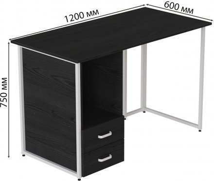 Комп'ютерний стіл Ferrum-decor Отто 75x120x60 білий ДСП Сосна Кембра 16мм (FRD-101025) Комп'ютерний стіл Ferrum-decor Отто 75x120x60 білий ДСП Сосна Кембра 16мм (FRD-101025)