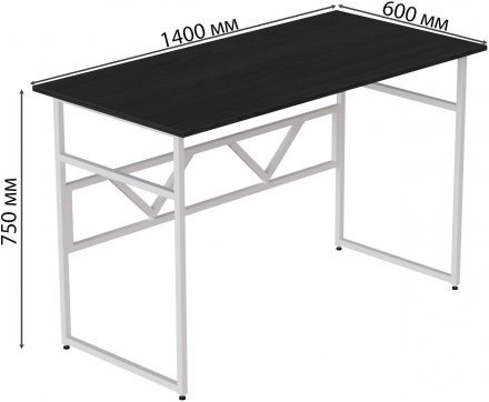 Комп'ютерний стіл Ferrum-decor Раян 75x140x60 білий ДСП Сосна Кембра 32мм (FRD-101150)