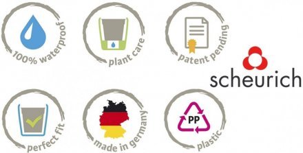 Декоративна ємність для води Пташка розмір М синя 45551