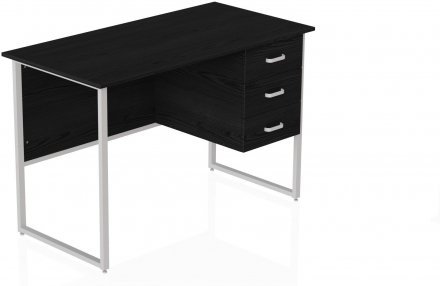 Комп'ютерний стіл Ferrum-decor Гаррі 75x120x60 білий ДСП Сосна Кембра 32мм (FRD-104059)