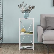 Етажерка 3/34 Ferrum-decor Серії Конект 73x34x28 білий ДСП Бетон 16мм (FRD-105527)