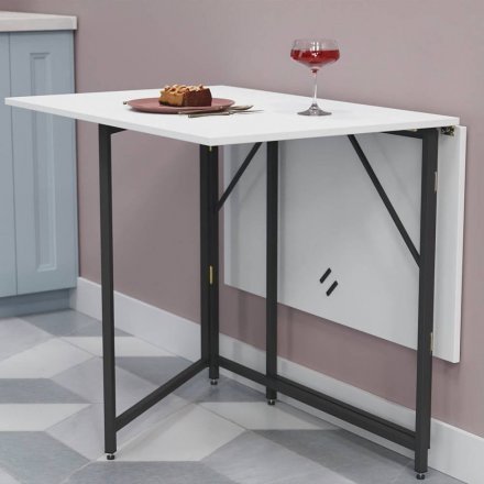 Стіл трансформер книжка Вуді Ferrum-decor 75x130x90 Чорний метал ДСП (FRD-106752)
