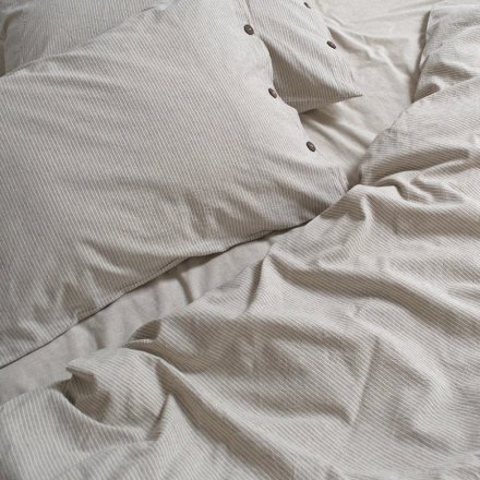 Постільна білизна Home Washed cotton Pinstripe kahve-bej сімейний svt-2000022294607