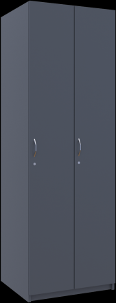 Роздягальня Doros 2-х секційна Графіт 2 ДСП 60х52х180 (DRS-011613)