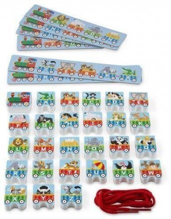 Шнурівка-паровозик Алфавіт MD9497