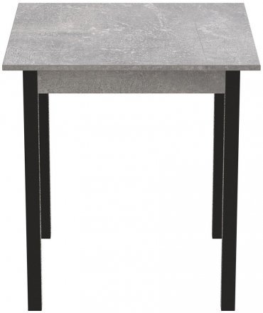 Стіл кухонний Ferrum-decor Агата 75x80x80 Чорний ДСП Бетон 16мм (FRD-105560)