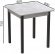 Стіл кухонний Ferrum-decor Агата 75x80x80 Чорний ДСП Бетон 16мм (FRD-105560)