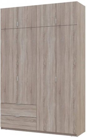 Шафа для одягу Doros Лукас Дуб Сонома 160х50х240 (DRS-011619)