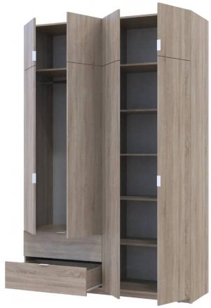 Шафа для одягу Doros Лукас Дуб Сонома 160х50х240 (DRS-011619)