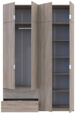 Шафа для одягу Doros Лукас Дуб Сонома 160х50х240 (DRS-011619)