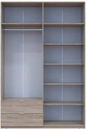Шафа для одягу Doros Лукас Дуб Сонома 160х50х240 (DRS-011619)
