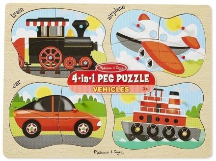 Дерев'яні пазли 4в1 MD9865